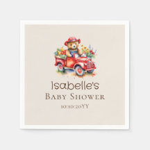 Söt teddy Lokalt odlad Baby Shower Röd Pickup