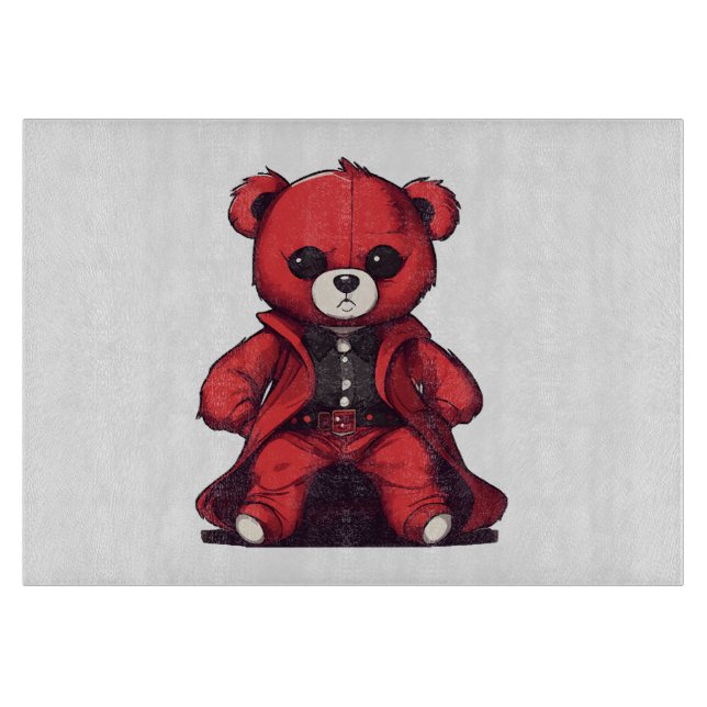 Söt teddy röd pojke (Framsidan)