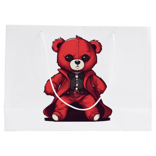 Söt teddy röd pojke (Baksidan)