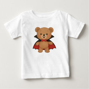 Söt Teddy Vampyr Mysig Halloween Design T Shirt
