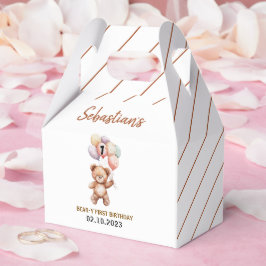 Söt teddybjörn 1-årsdag | Söt björn Presentaskar