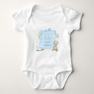 Söt Teddybjörn Baby Boy Bodysuit Välkommen till W T Shirt
