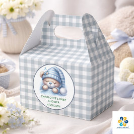 Söt Teddybjörn Baby Shower Presentaskar