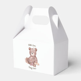 Söt Teddybjörn Baby Shower Presentaskar