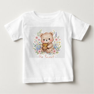 Söt teddybjörn babytröja- var söt t shirt