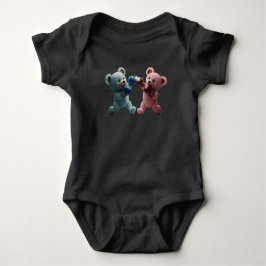Söt Teddybjörn Boxning Spädbarn T Shirt