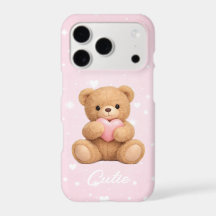 Söt Teddybjörn Estetisk Telefonfodral
