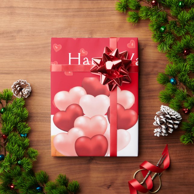 Söt teddybjörn Glad Alla Hjärtans Dag Presentpapper (Julgåva)
