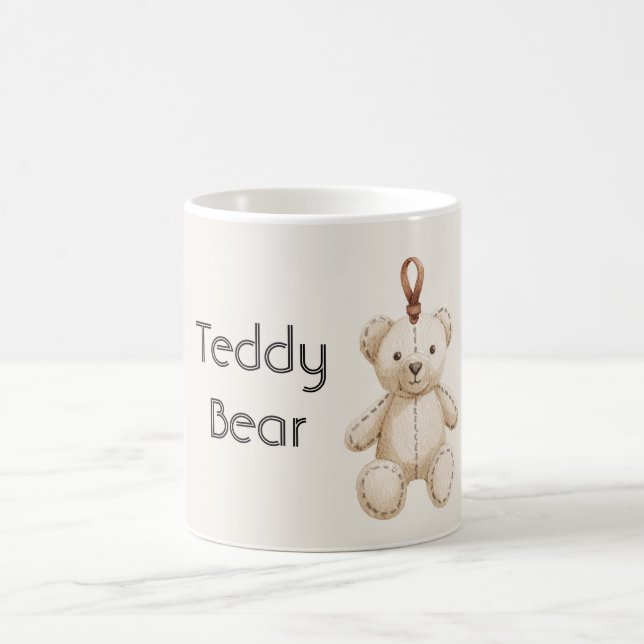 Söt teddybjörn kaffemugg (Center)