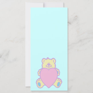 Söt teddybjörn kärlek hjärta