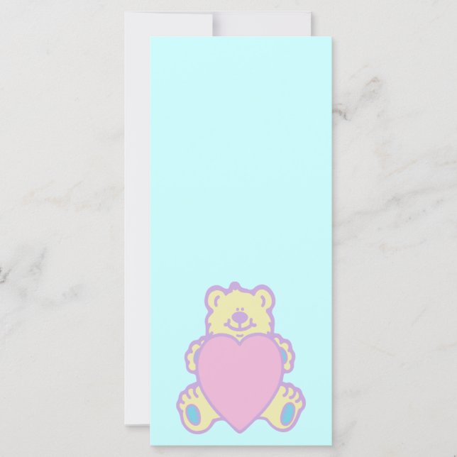 Söt teddybjörn kärlek hjärta (Framsida)