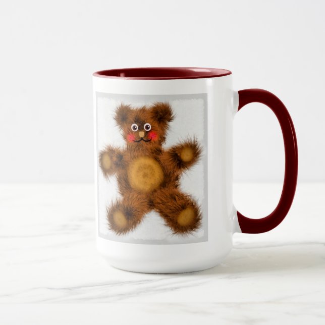 Söt teddybjörn leksak barn baby shower mugg (Höger)