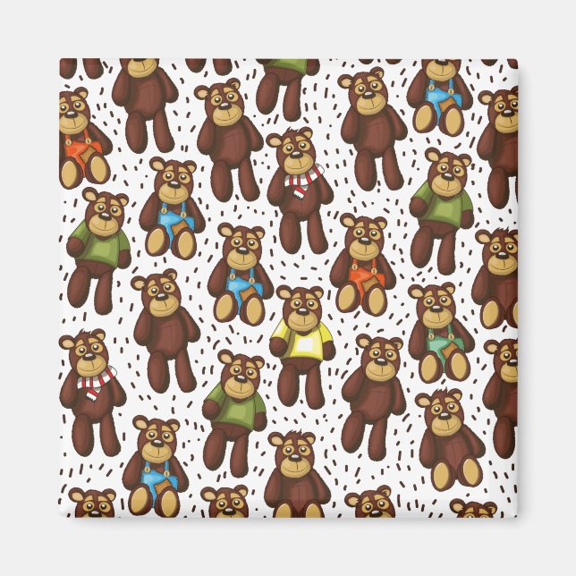 Söt teddybjörn magnet (Framsidan)