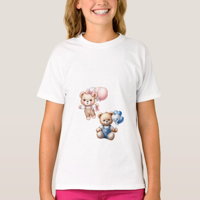 Söt Teddybjörn T-Shirt (Framsida)