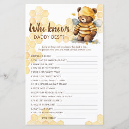 Söt teddybjörn Vem vet att PAPPA VET BÄST?