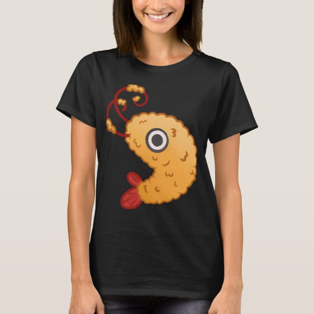 Söt Tempura Räka T Shirt (Framsida)