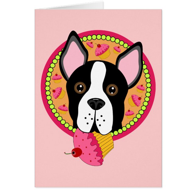 Söt Terrier Hälsningskort (Framsidan)