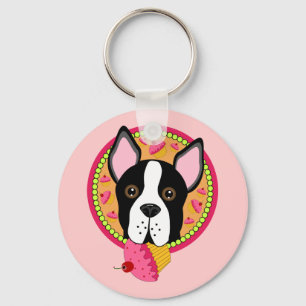 Söt Terrier Nyckelring