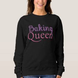 Söt Text Baking Queen Women's T Shirt