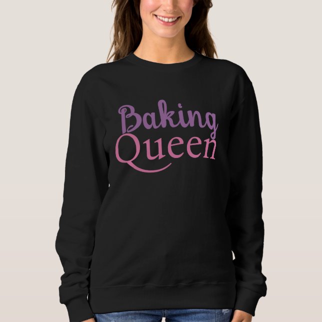 Söt Text Baking Queen Women's T Shirt (Framsida)