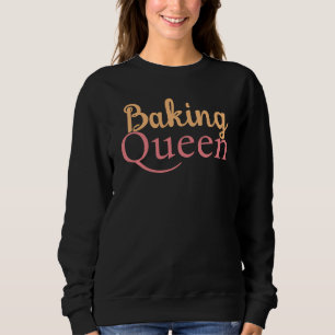 Söt Text Baking Queen Women's T Shirt