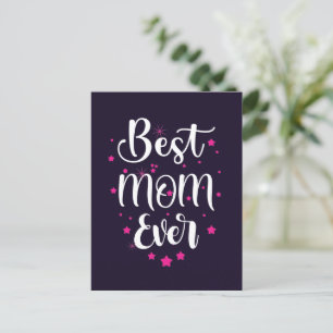 Söt text för bästa mamma och små stjärnor vykort