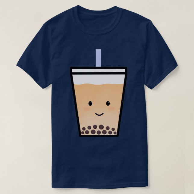 Söt Thai-tebubbelns tedesign T Shirt (Design framsida)