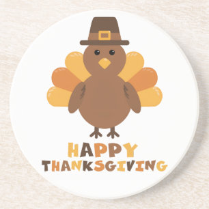 Söt Thanksgiving Kalkon gul Underlägg