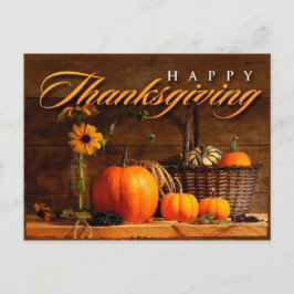 Söt Thanksgiving-pumpa Helg Vykort