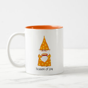 Söt Thanksgiving Tomte Två-Tonad Mugg