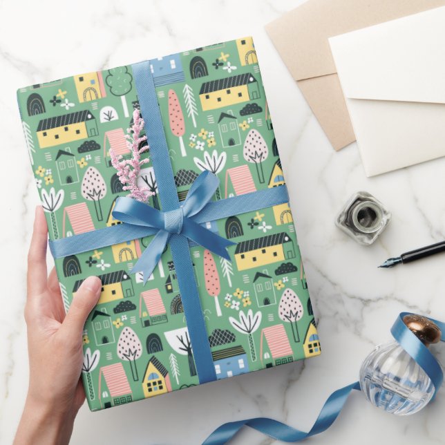 Söt tidvattensuppvärmning i party presentpapper (Gifting)