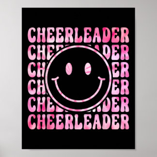 Söt Tie Dye Cheerleading För Cheerleader Squad Bf Poster