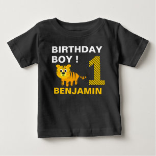 Söt Tiger 1:a Första Födelsedagsfest T Shirt