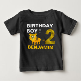 Söt Tiger 2:a Födelsedagsfest T Shirt