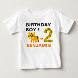 Söt Tiger 2:a Födelsedagsfest T Shirt