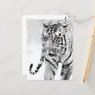 Söt tiger djur älskare vykort