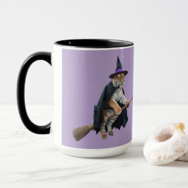 Söt Tiger & Lion Heks Halloween Mugg