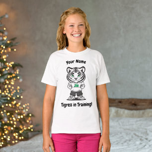 Söt Tiger Maskot – Personlig Träningsdesign för Ba T Shirt