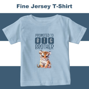 Söt tiger storebror blå t shirt