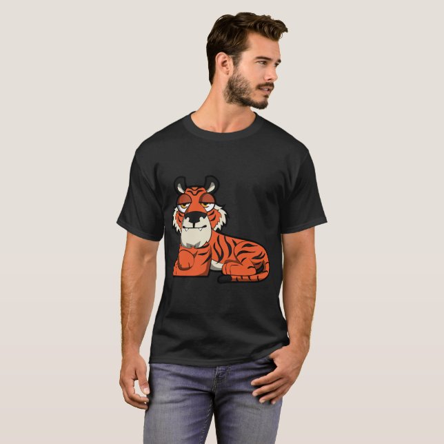 Söt Tiger T-Shirt (Hel framsida)