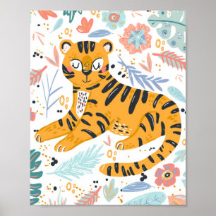 Söt Tigerkonst Poster
