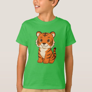 Söt tigerunge t shirt