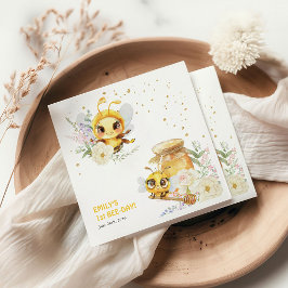 Söt till Bee ONE:s första födelsedag Pappersservett