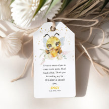 Söt till Bee ONE's 1st Birthday-Tack för