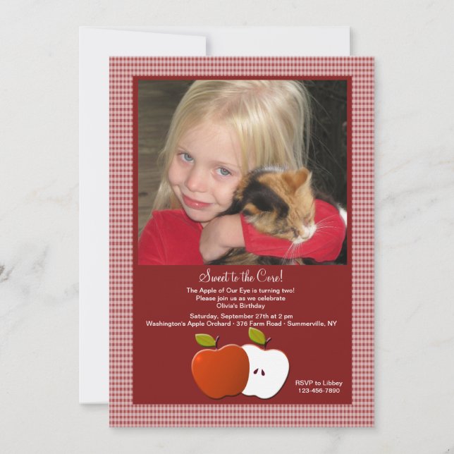 Söt till Core Photo-inbjudan Inbjudningar (Framsida)