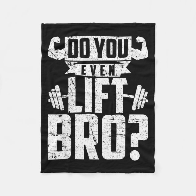 Söt Till Och Lyft Bro Gym Fleecefilt (Framsidan)