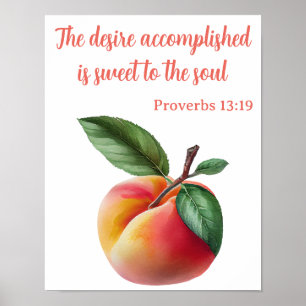 Söt till Soul Bible Verse Poster