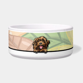 Söt tittande Cockapoo, mat eller dryck