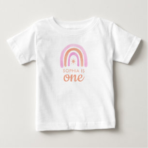 Söt tjej 1-års födelsedags t-shirt