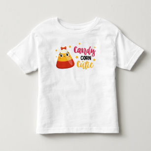 Söt tjej godis majs söt unge Halloween-tröja T Shirt